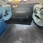 Black vinyl flooring in RV