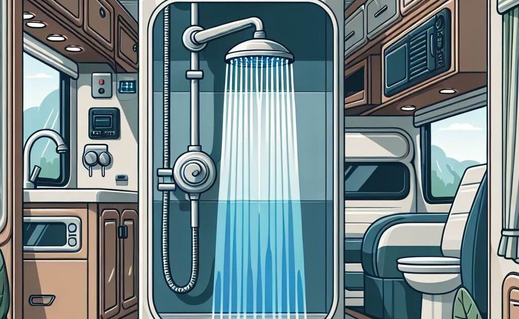 How much water does an rv shower use?