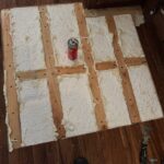 Water damaged floor fixing in travel trailer