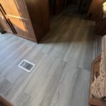 new vinyl flooring in travel trailer