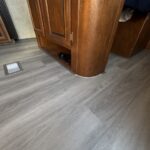 new vinyl planks flooring in travel trailer