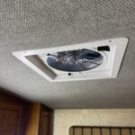 rv ceiling upholstery and new vent