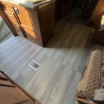 vinyl flooring in travel trailer interior