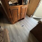 vinyl planks flooring in travel trailer