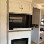 Thor Windsport Class A RV Remodel fireplace