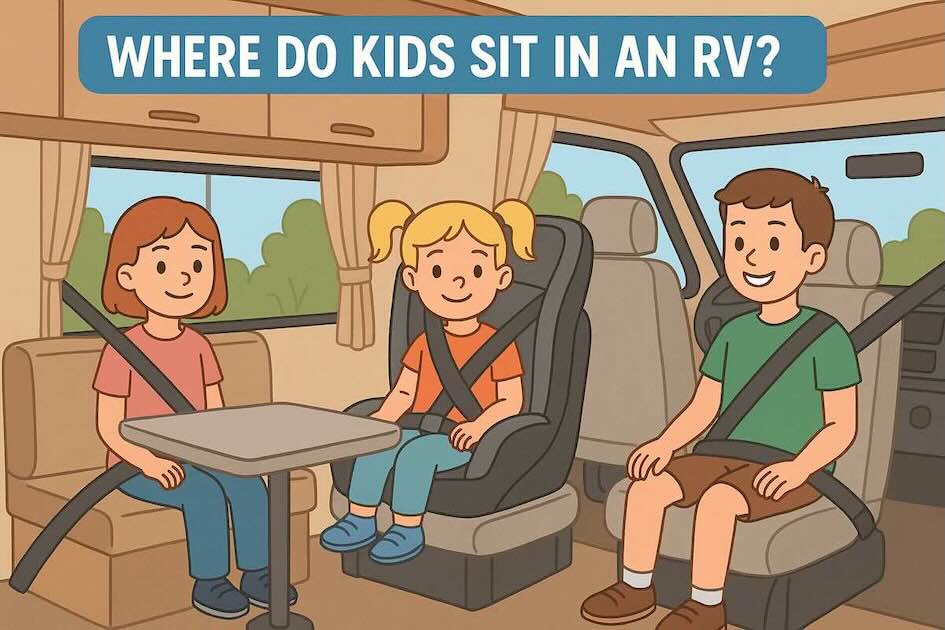 Where do kids sit in an rv?