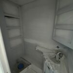 bathroom fireplace in Thor Windsport Motorhome