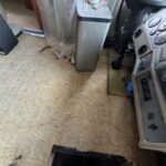 Floor vinyl panels install in RV 5
