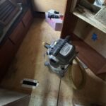 Floor vinyl panels install in RV 6