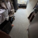 Floor vinyl panels install in RV 7