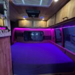 Ford Econoline van interior bedroom