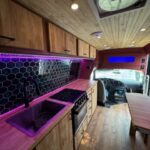 Ford Econoline van interior kitchen remodel
