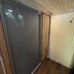 Ford Econoline van interior remodel toilet door