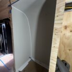 Ford Econoline van interior remodeling toilet