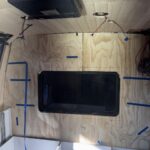 Ford Econoline van renovation bedroom