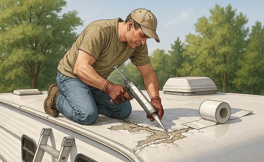 How to Repair a Travel Trailer Roof