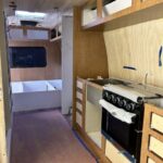 Kitchen with drawers van interior