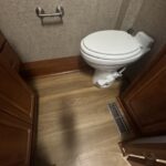New toilet installed in RV