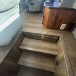 new Flooring vinyl panels in RV steps 6