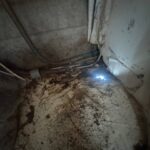 Damaged floor replacement in Scamp travel trailer 1