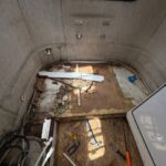 Damaged floor replacement in Scamp travel trailer 3