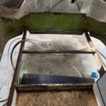 Damaged floor replacement in Scamp travel trailer 4