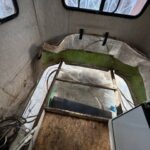 Damaged floor replacement in Scamp travel trailer 5