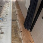 Floor replacement in RV after water damage 10