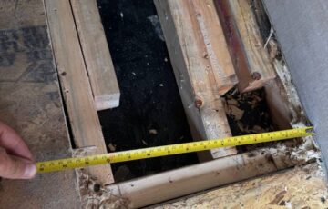 Water damaged flooring