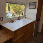 kitchen in airstream interior renovation