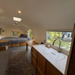 kitchen in airstream interior renovation 2