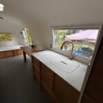 kitchen in airstream interior renovation 3