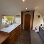 kitchen in airstream interior renovation 7