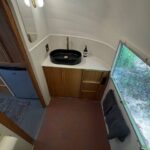 toilet in airstream interior renovation