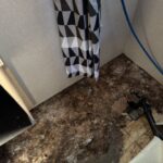 water damage repair in RV toilet 1