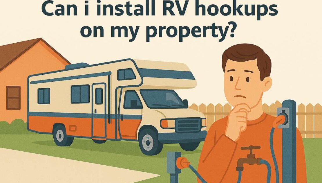 Can I install RV hookups on my property
