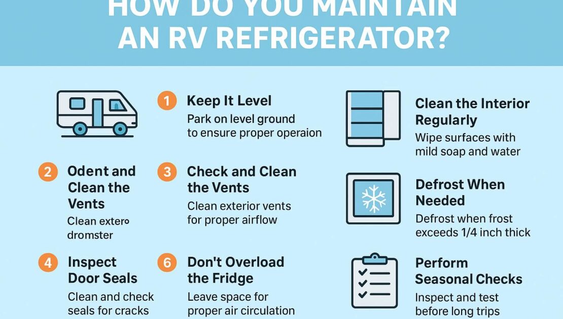 How do you maintain an rv refrigerator?