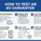 How to test rv converter