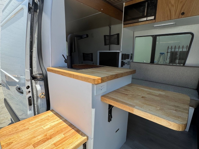 Mercedes-Benz Sprinter Van Interior kitchen