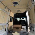 mercedes benz sprinter conversion step-by-step insulation 2