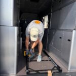 Ford transit back slide installation-2