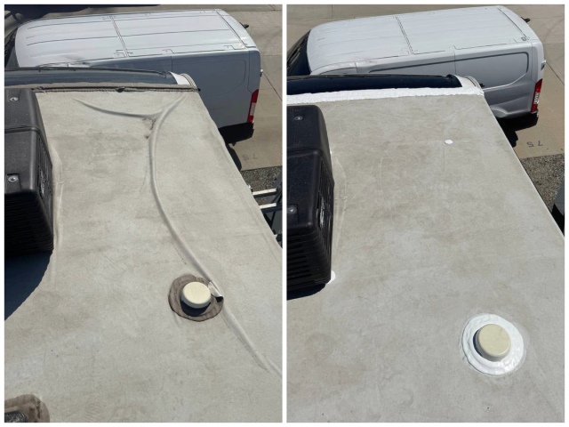RV Roof Membrane Repair by Custom Way
