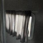 before roller shades renewal in trailer