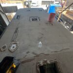 before water damage RV roof repair 1