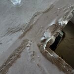 before water damage RV roof repair 3