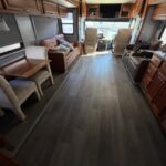 vinyl flooring in 42 ft Fleetwood RV with slide-out