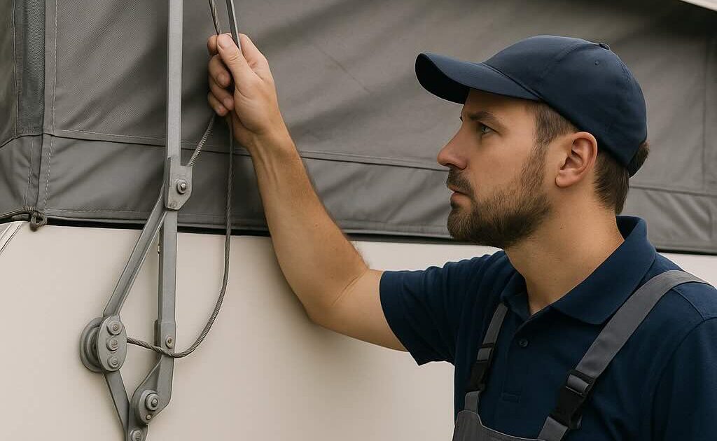 how to fix pop up camper lift system