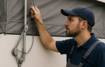 how to fix pop up camper lift system
