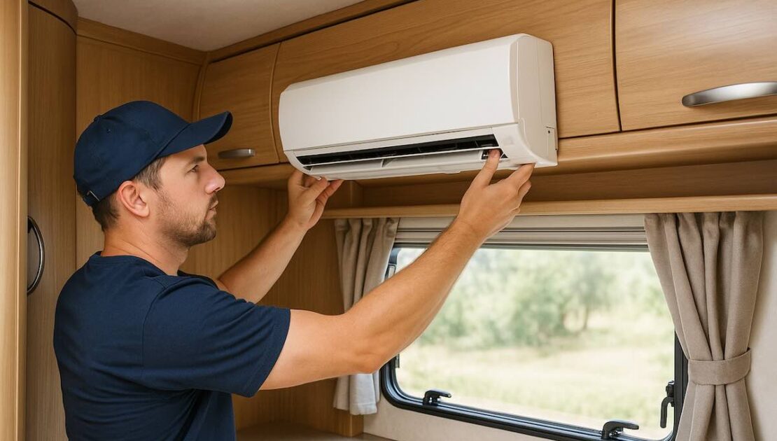 How to install a mini split in a rv?