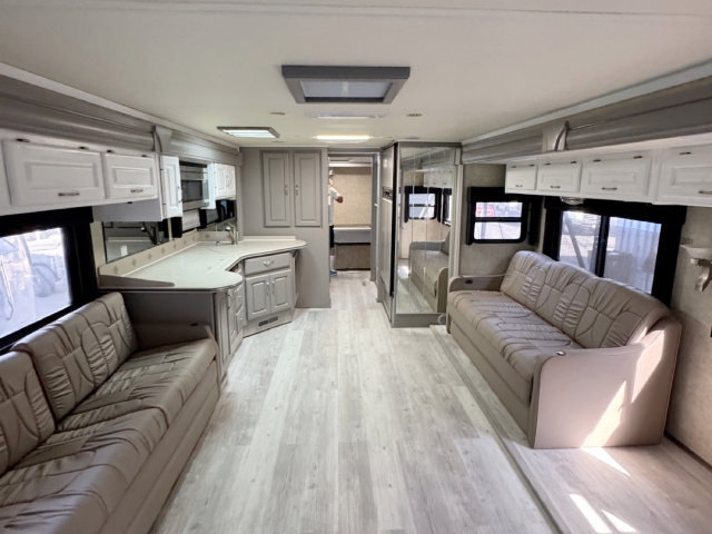 41 ft Full RV Renovation before and after photo 1